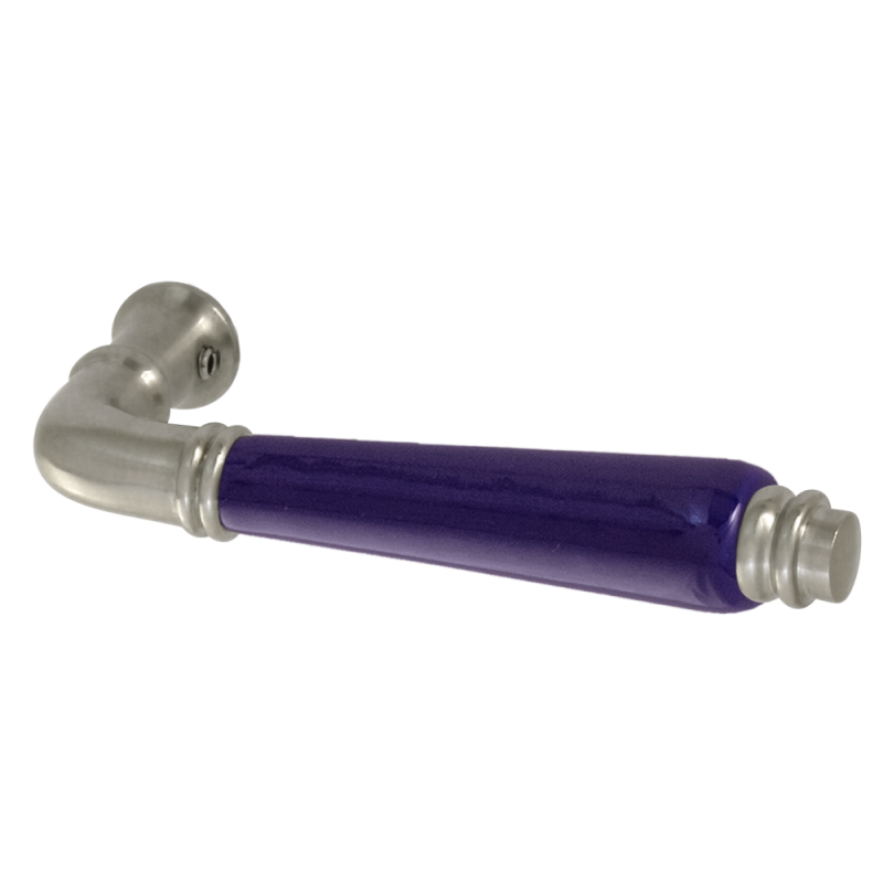 Schutzbeschlag Messing matt vernickelt | Antik Sicherheitsbeschlag